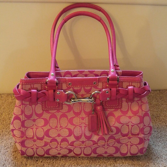 Coach Hampton pink purse. - Picture 1 of 8